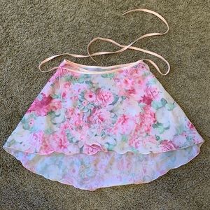 Pastel Floral Ballet Wrap Skirt 🌸